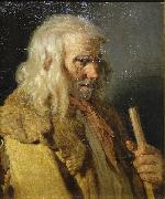 Jean-Jacques Monanteuil Portrait of a Breton Peasant oil on canvas